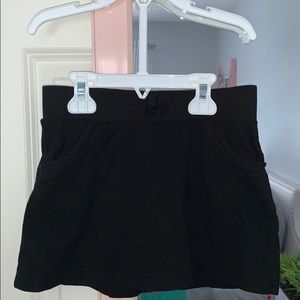 Girls Black Skort